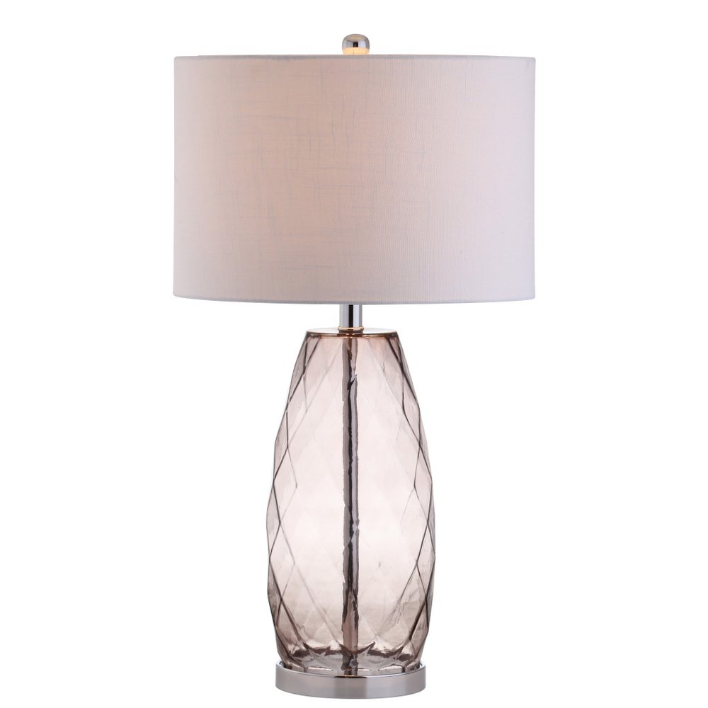 27" Silver Novelty Table Lamp With Drum Shade HomeRoots