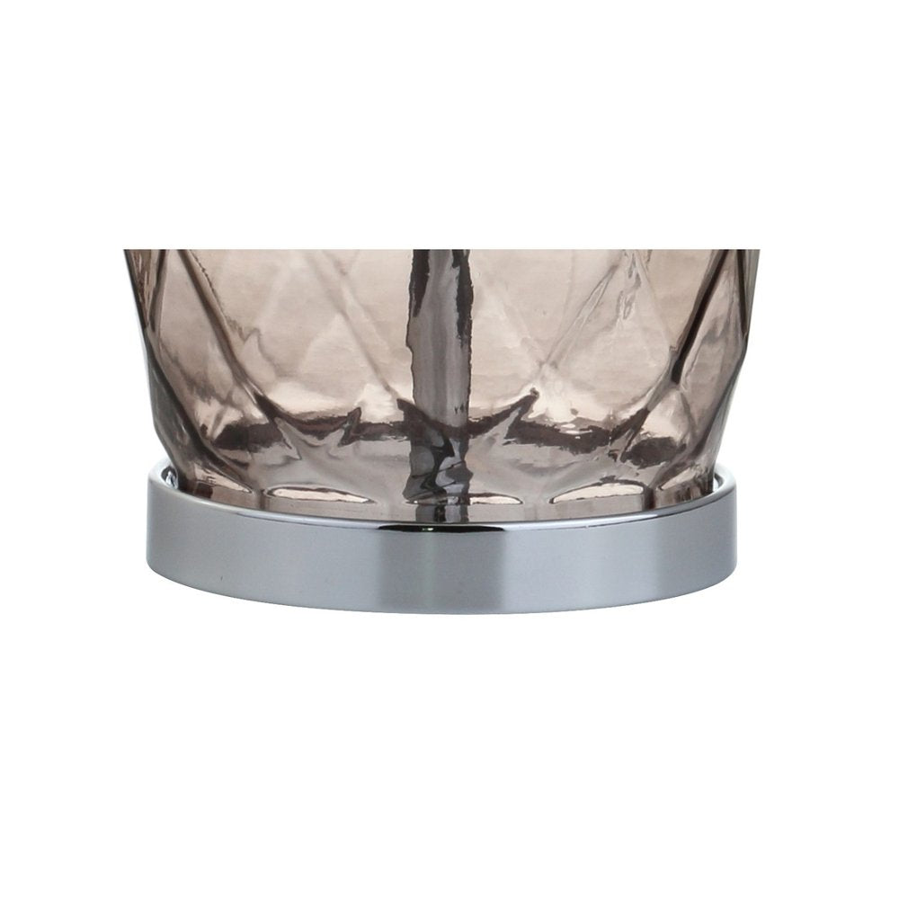 27" Silver Novelty Table Lamp With Drum Shade HomeRoots