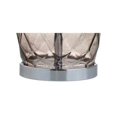 27" Silver Novelty Table Lamp With Drum Shade HomeRoots