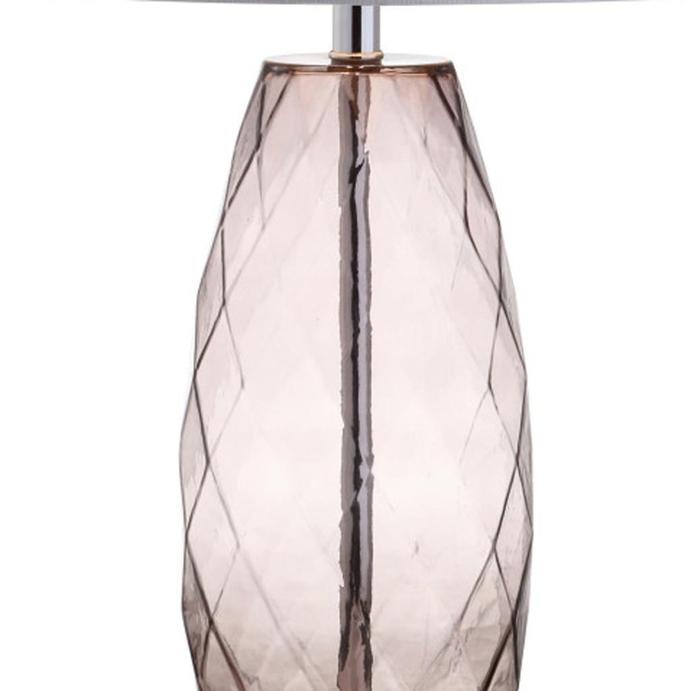 27" Silver Novelty Table Lamp With Drum Shade HomeRoots