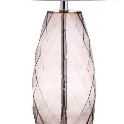27" Silver Novelty Table Lamp With Drum Shade HomeRoots