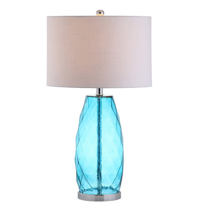 27" Silver Table Lamp With Drum Shade HomeRoots