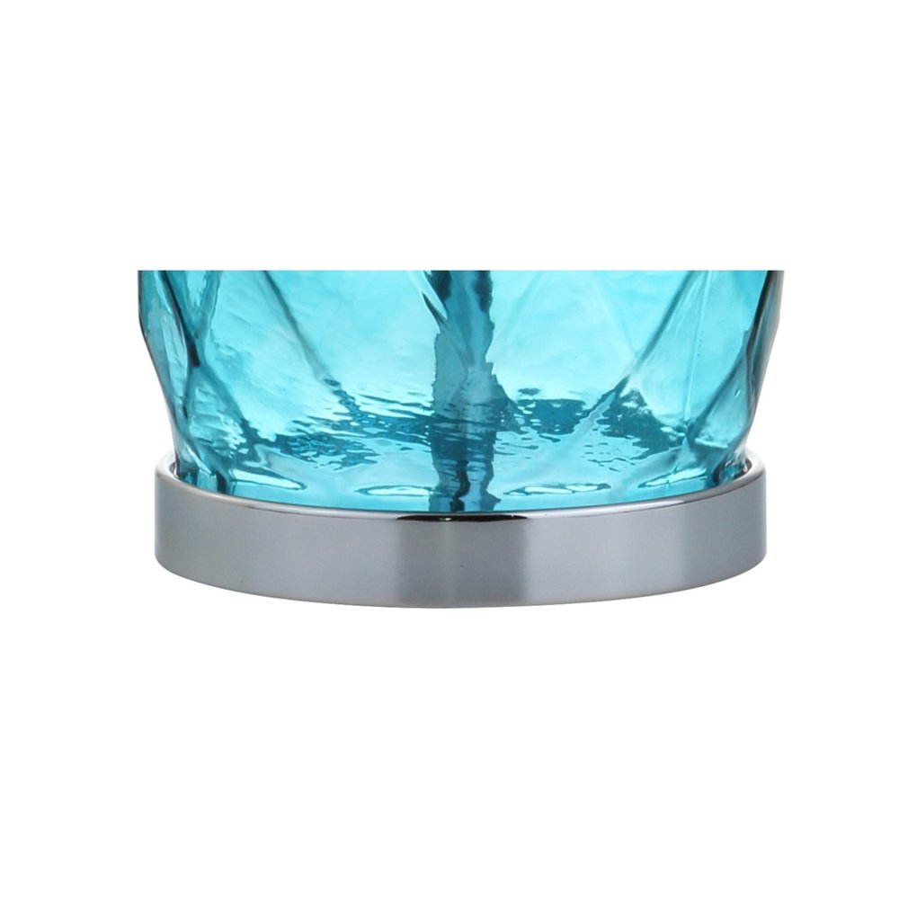 27" Silver Table Lamp With Drum Shade HomeRoots