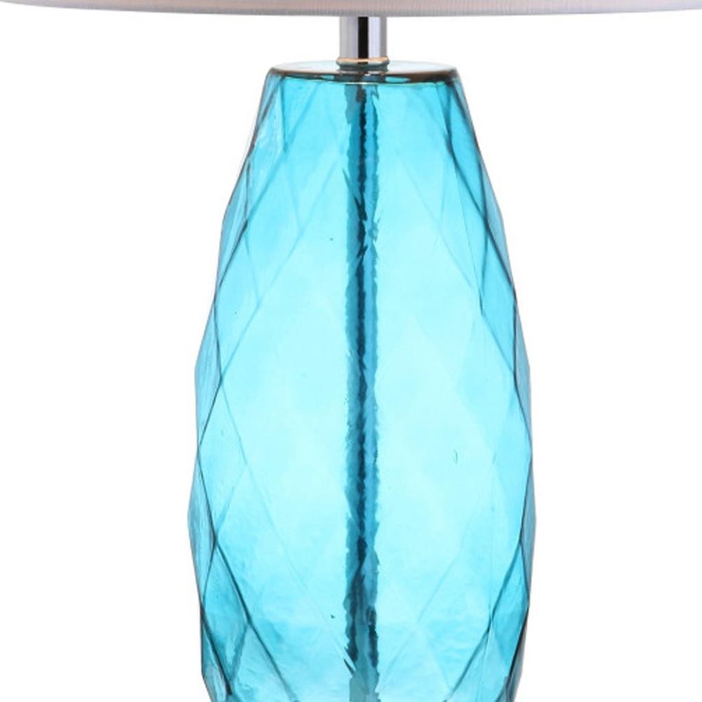 27" Silver Table Lamp With Drum Shade HomeRoots