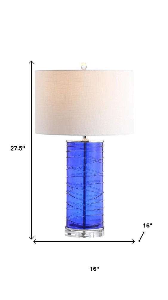 Set of Two 28" Clear Novelty Table Lamps With Globe Shades — view 5