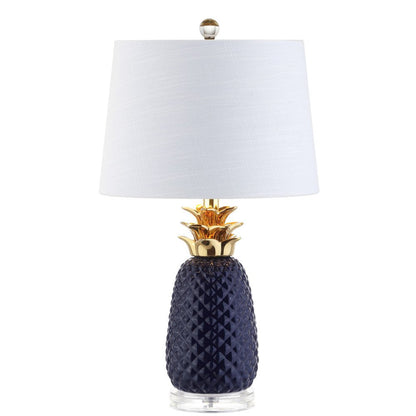 23" Clear Novelty Table Lamp With Drum Shade HomeRoots