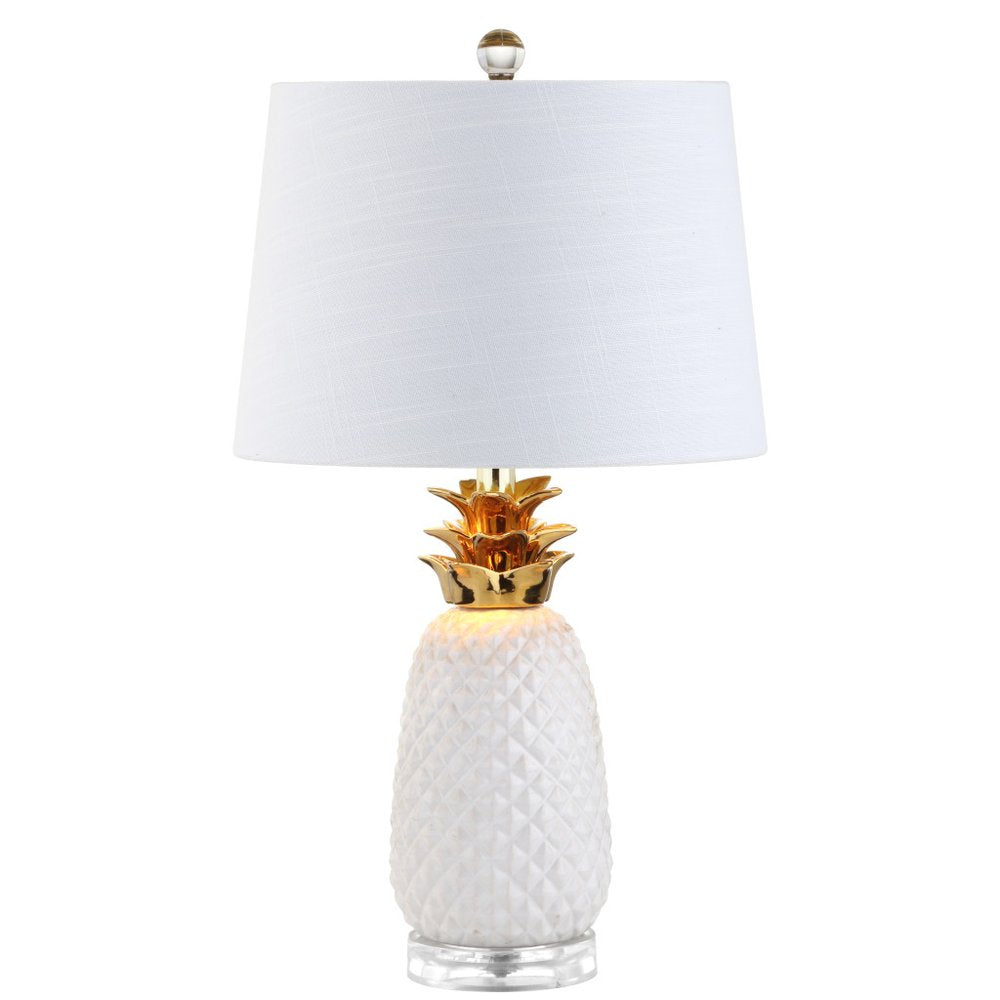 23" Clear Novelty Table Lamp With Drum Shade HomeRoots