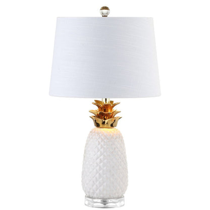 23" Clear Novelty Table Lamp With Drum Shade HomeRoots
