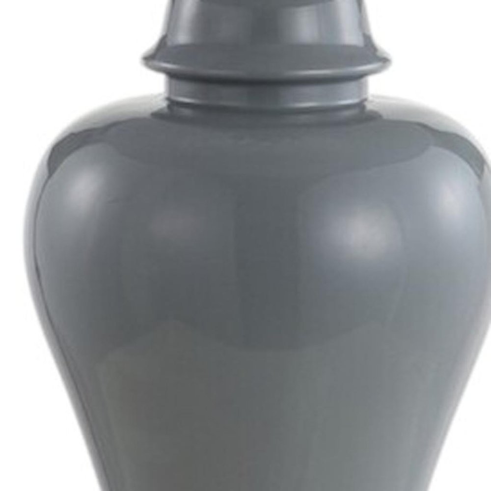 Set of Two 27" Clear Novelty Bedside Lamps With Empire Shades — view 6