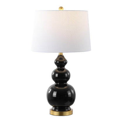 28" Gold Novelty Table Lamp With Drum Shade HomeRoots