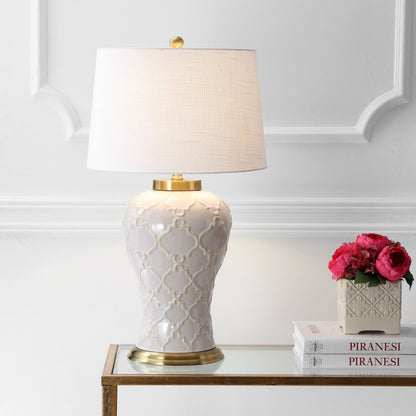 29" Gold Novelty Table Lamp With Drum Shade HomeRoots