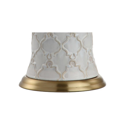 29" Gold Novelty Table Lamp With Drum Shade HomeRoots