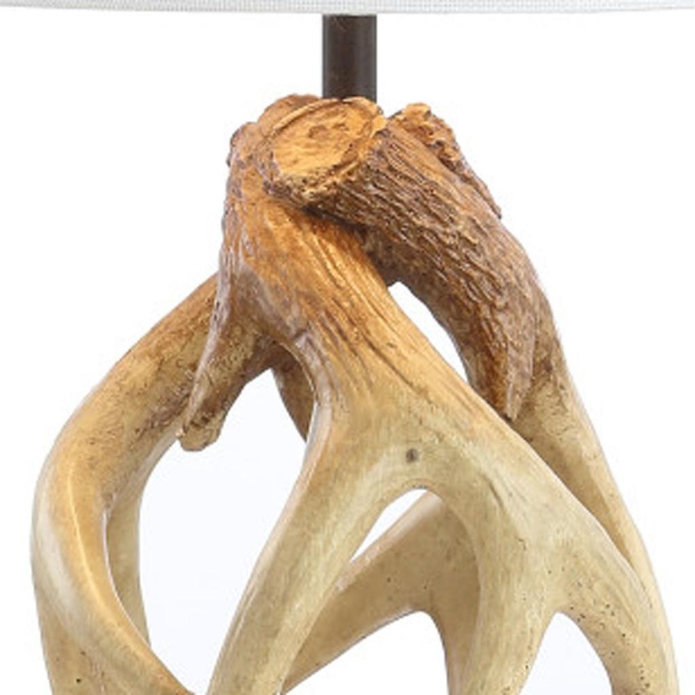 19" Brown Novelty Table Lamp With Globe Shade HomeRoots