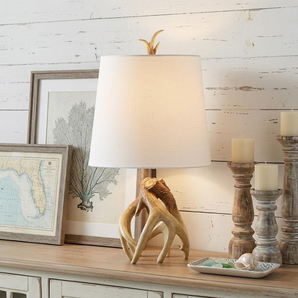 19" Brown Novelty Table Lamp With Globe Shade HomeRoots