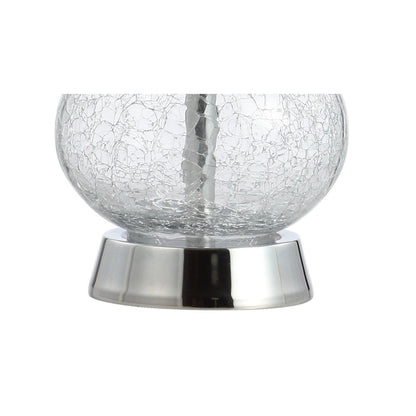 21" Silver Gourd Table Lamp With Drum Shade HomeRoots