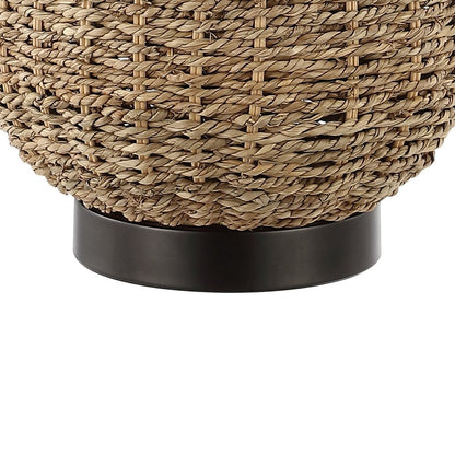 25" Antiqued Bronze Urn Table Lamp With Empire Shade HomeRoots