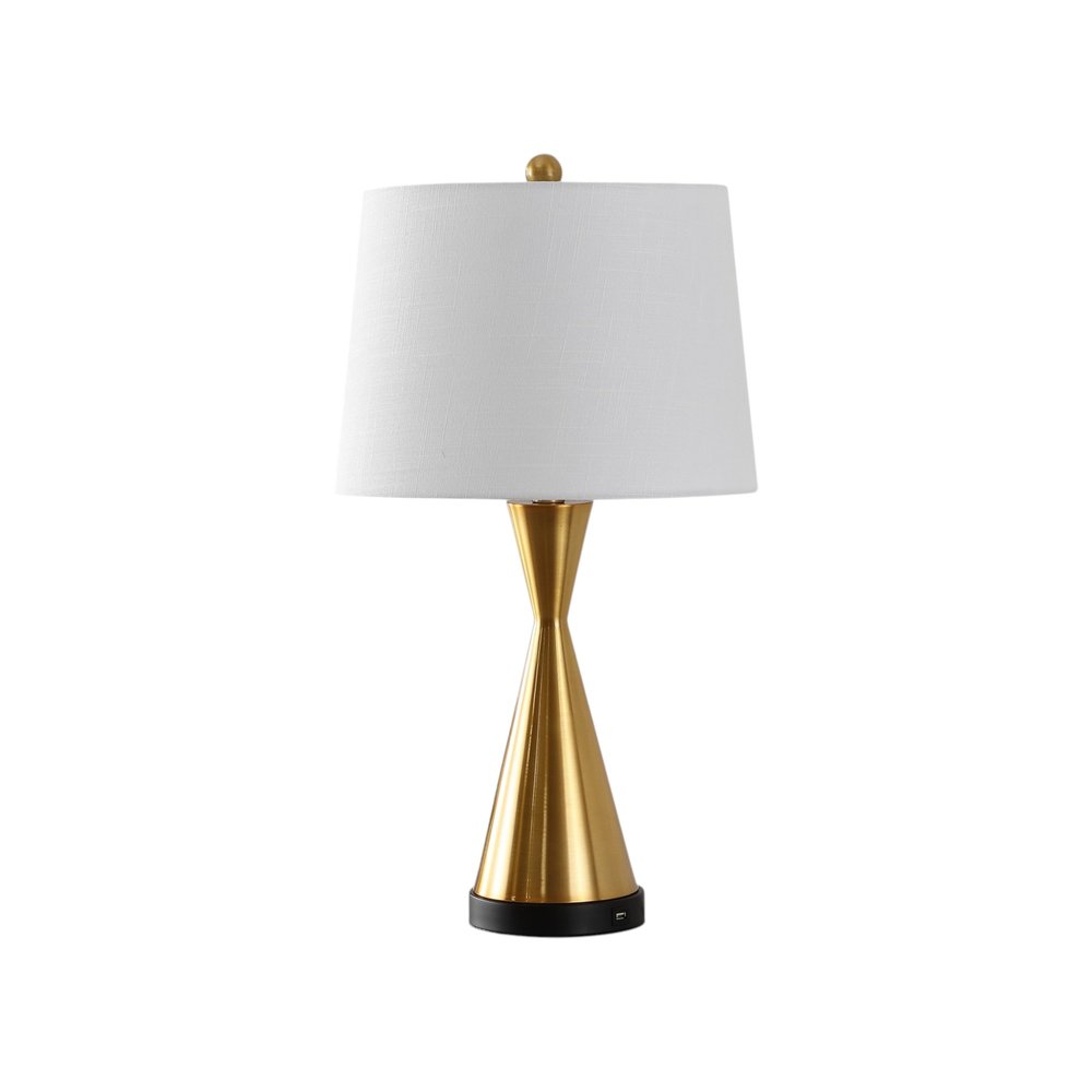 Set of Two 26" Black Novelty Table Lamps With Empire Shades — view 5