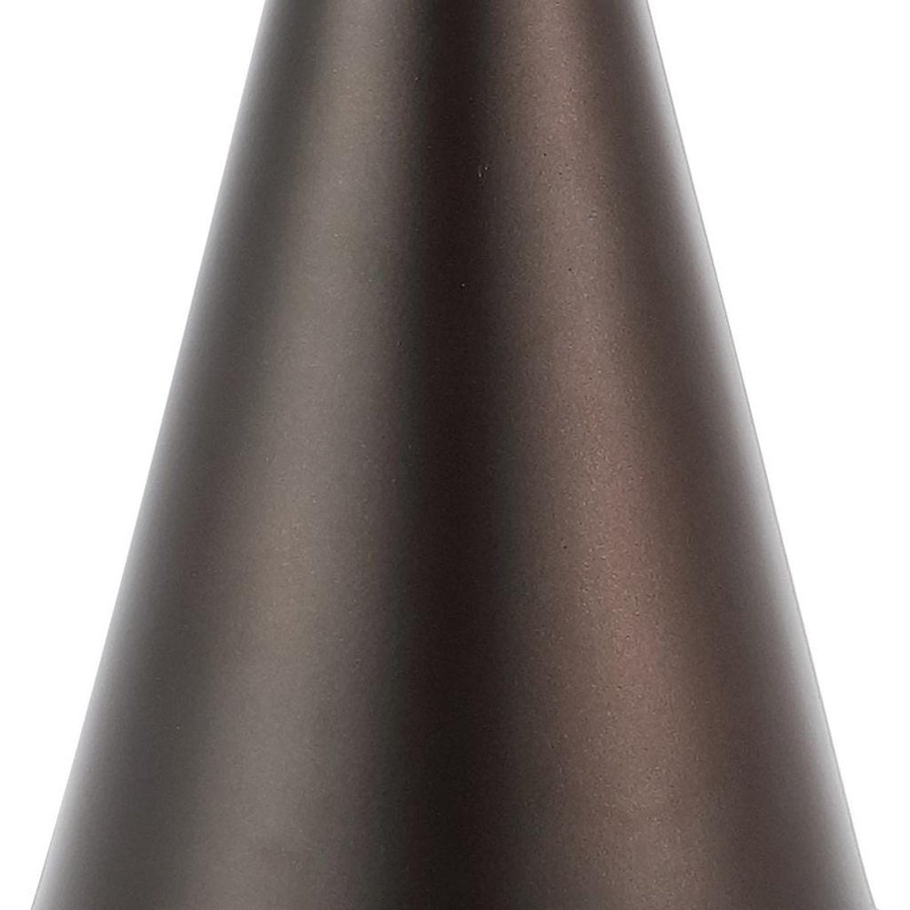 Set of Two 26" Antiqued Bronze Novelty Table Lamps With Empire Shades — view 3