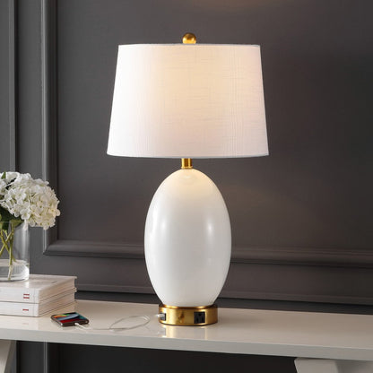 27" Gold Novelty Table Lamp With Empire Shade HomeRoots