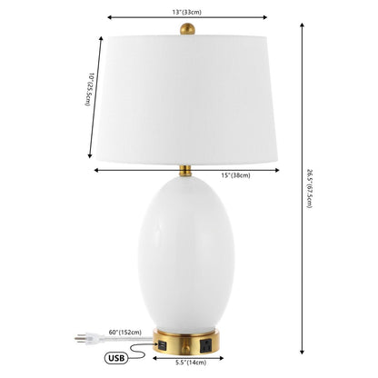 27" Gold Novelty Table Lamp With Empire Shade HomeRoots