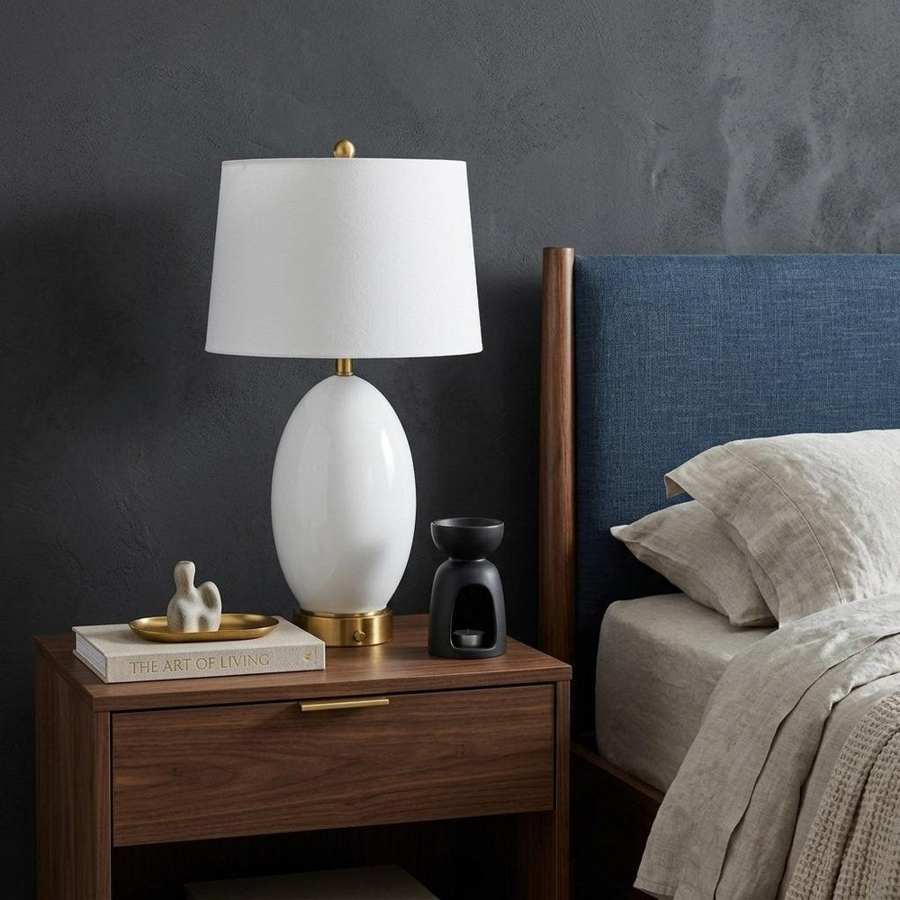27" Gold Novelty Table Lamp With Empire Shade HomeRoots