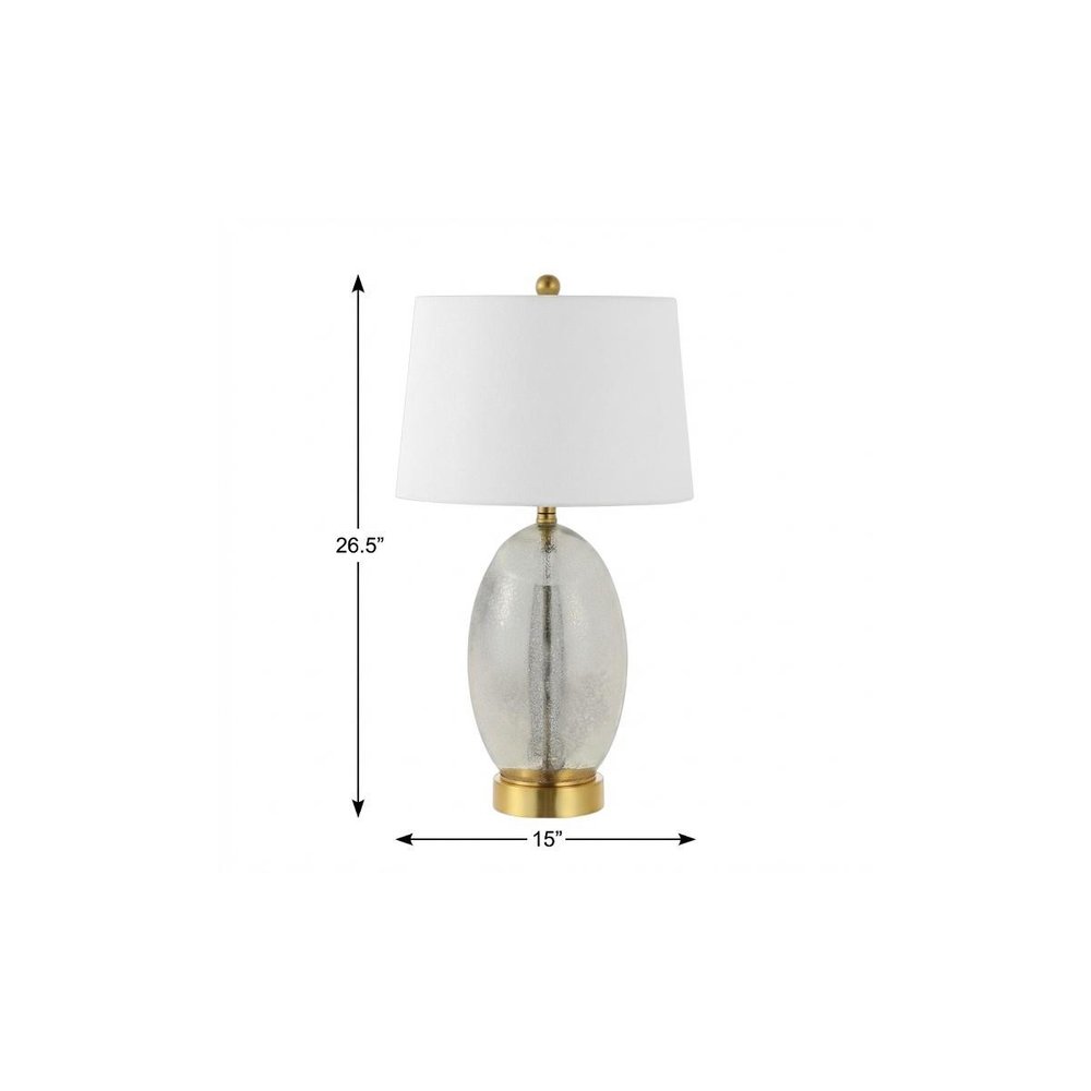 27" Gold Novelty Table Lamp With Empire Shade HomeRoots