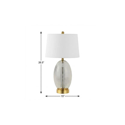 27" Gold Novelty Table Lamp With Empire Shade HomeRoots
