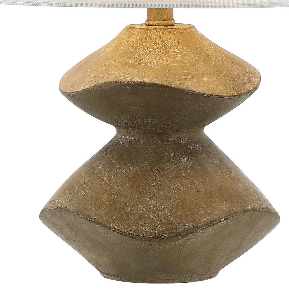 22" Golden Brown Novelty Table Lamp With Empire Shade HomeRoots