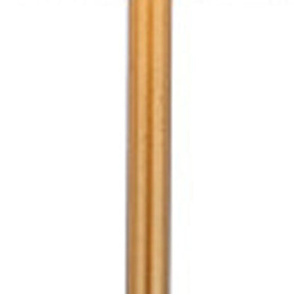 Set of Two 27" White And Brass Table Lamps With Drum Shades