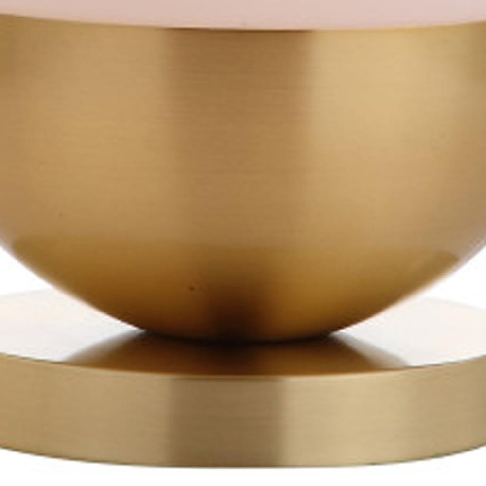24" Gold Globe Table Lamp With Drum Shade HomeRoots
