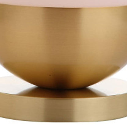 24" Gold Globe Table Lamp With Drum Shade HomeRoots