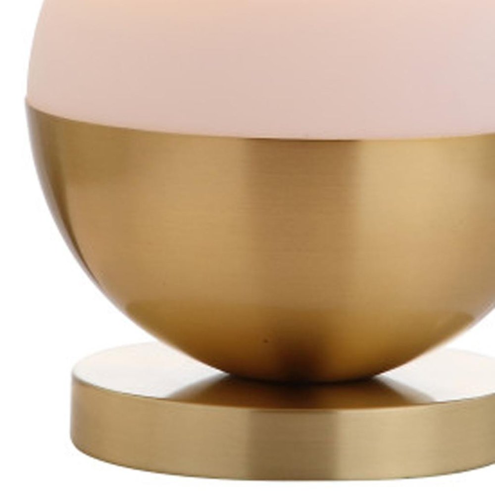 24" Gold Globe Table Lamp With Drum Shade HomeRoots