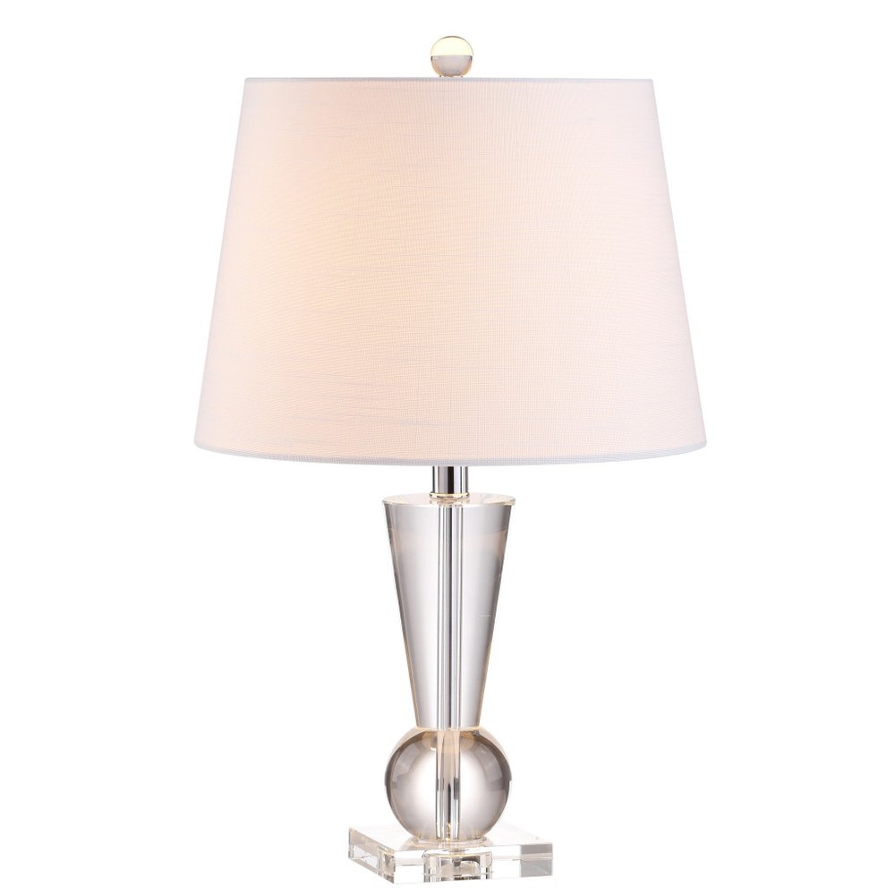 22" Clear Urn Table Lamp With Empire Shade HomeRoots
