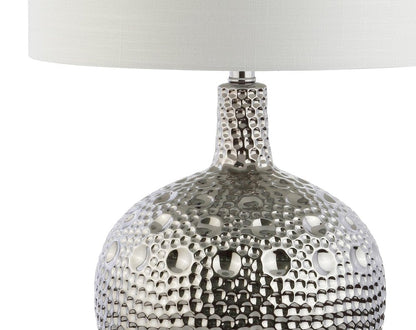 27" Clear Novelty Bedside Lamp With Drum Shade HomeRoots