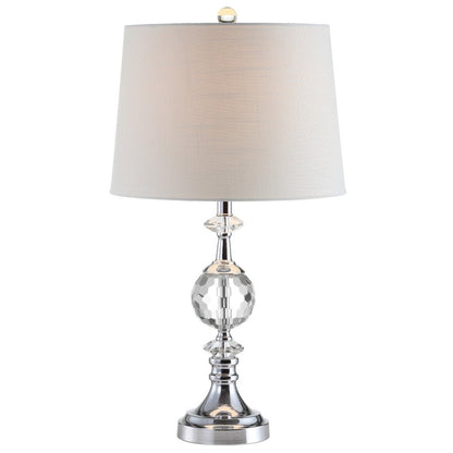 26" Silver Urn Bedside Lamp With Empire Shade HomeRoots