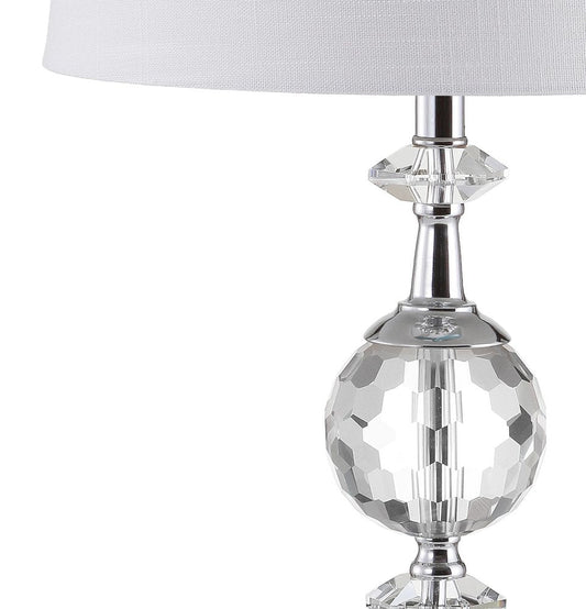 26" Silver Urn Bedside Lamp With Empire Shade HomeRoots