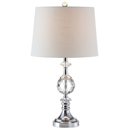 26" Silver Urn Bedside Lamp With Empire Shade HomeRoots