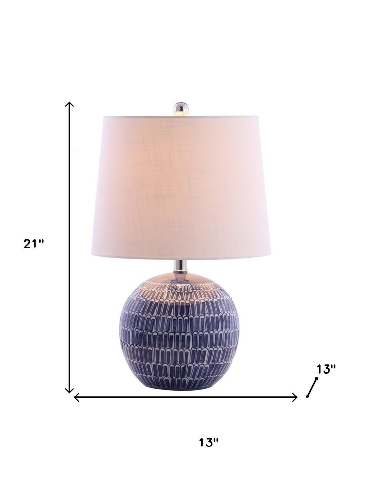 21" Clear Novelty Table Lamp With Drum Shade — view 3