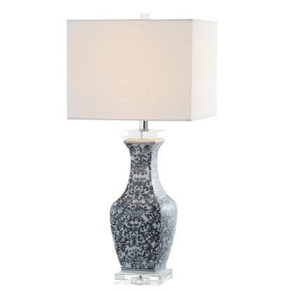 28" Clear Novelty Table Lamp With Square Shade