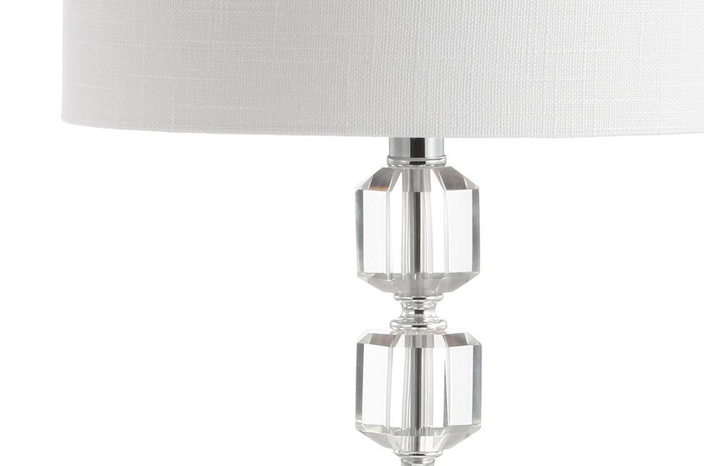 Set of Two 28" Silver Table Lamps With Drum Shades — view 3