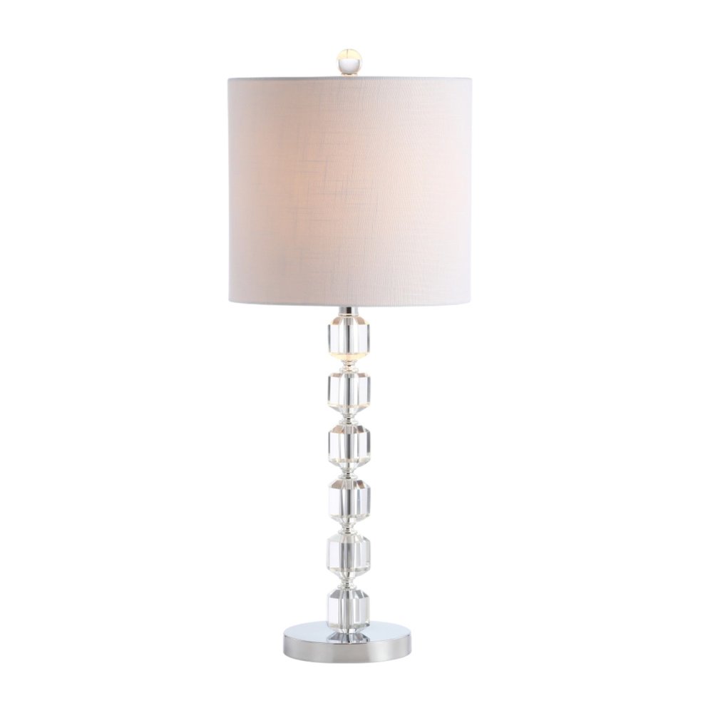 Set of Two 28" Silver Table Lamps With Drum Shades — view 4