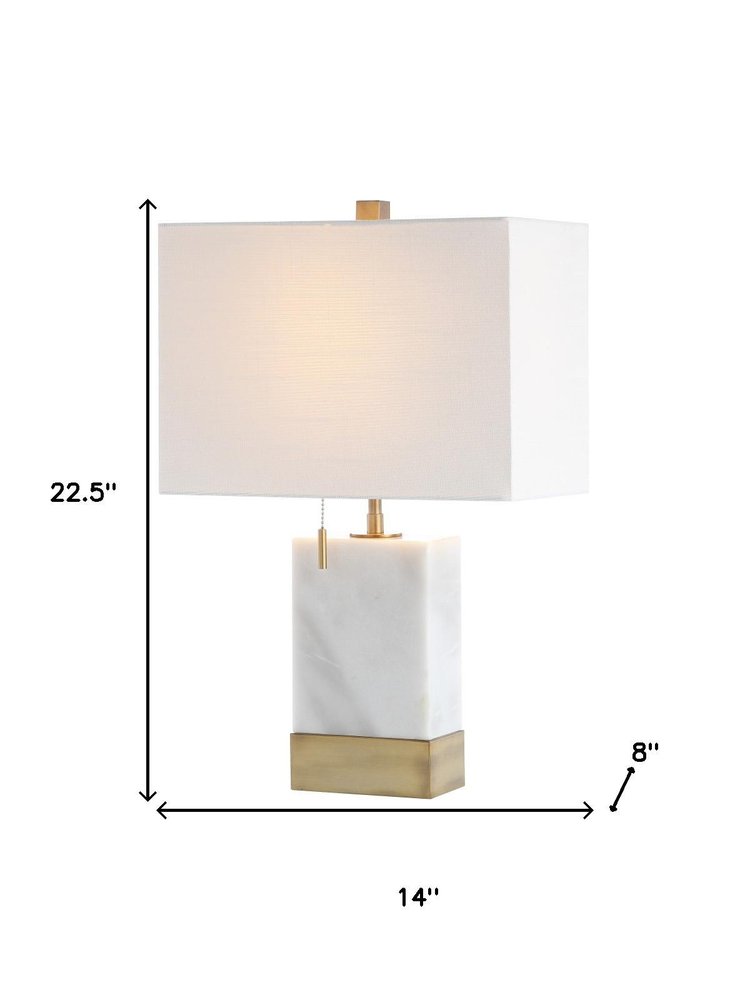 23" Gold Table Lamp With Shade — view 3
