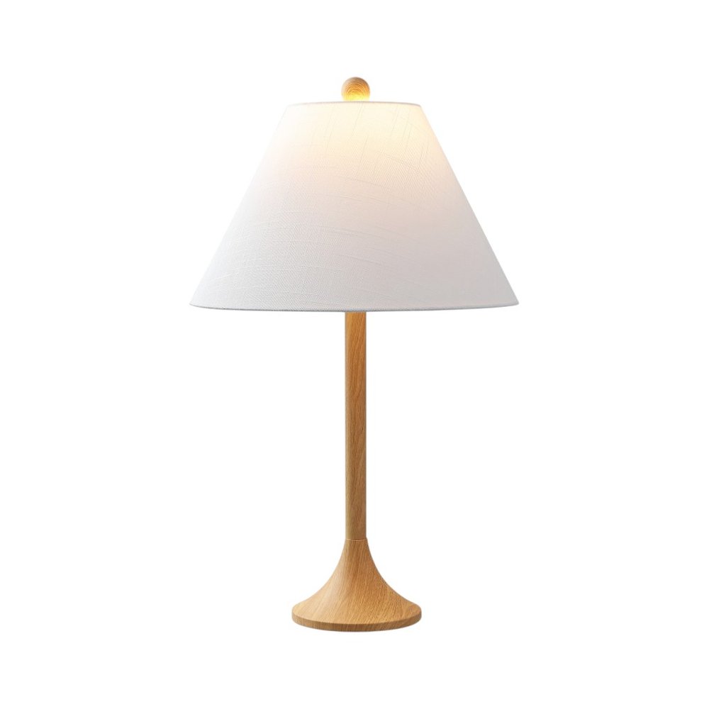 Set of Two 25" Brown Table Lamps With Empire Shades — view 5