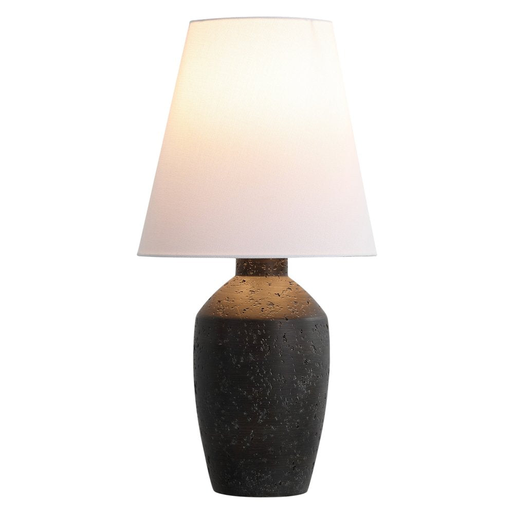 Set of Two 19" Black Urn Bedside Lamps With Empire Shades — view 3