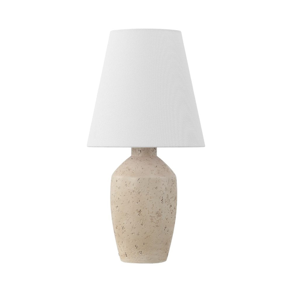 Set of Two 19" Cream Urn Bedside Lamps With Empire Shades — view 4
