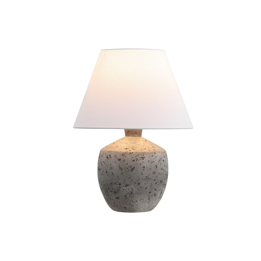 Set of Two 18" Gray Novelty Bedside Lamps With Empire Shades — view 3