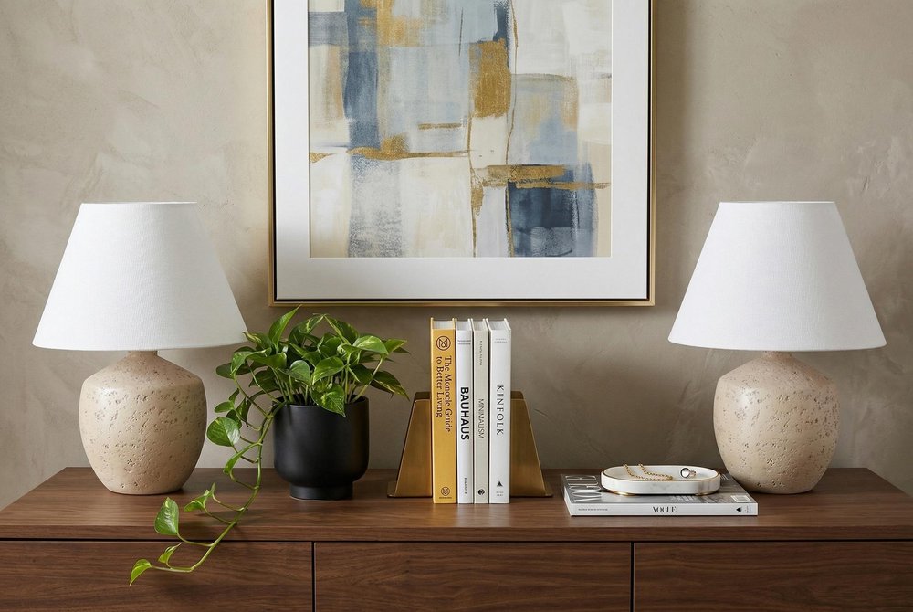Set of Two 18" Clear Novelty Table Lamps With Empire Shades — view 9