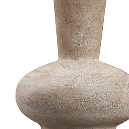 24" Brown Gourd Table Lamp With Drum Shade HomeRoots