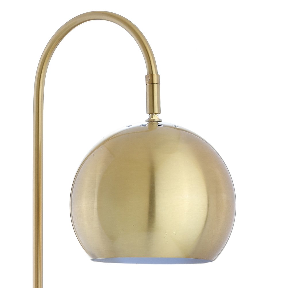 24" White Novelty Table Lamp With Globe Shade HomeRoots