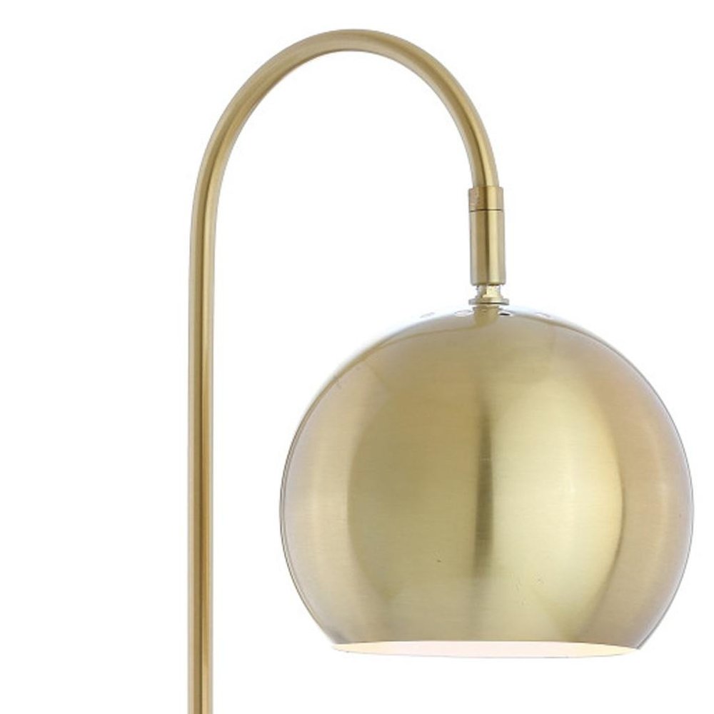 24" White Novelty Table Lamp With Globe Shade HomeRoots